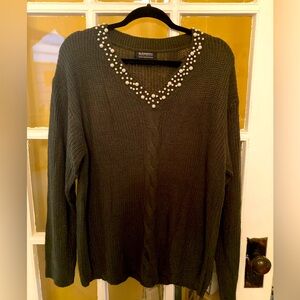 BloomChic Pearl Accent Sweater